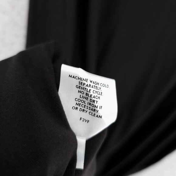 NWT EILEEN FISHER Viscose Jersey Musel Brown V-Neck Shirred Dress Size SMALL - Picture 8 of 8